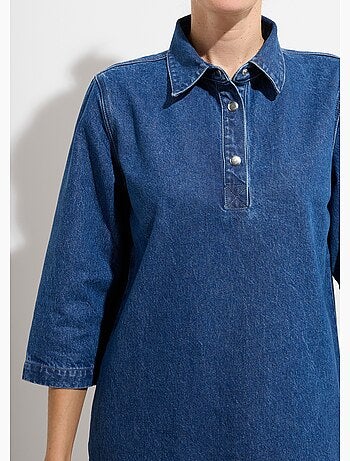 Vestido vaquero corto y recto - Afibel