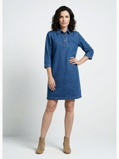 Vestido vaquero corto y recto - Afibel - Kiabi