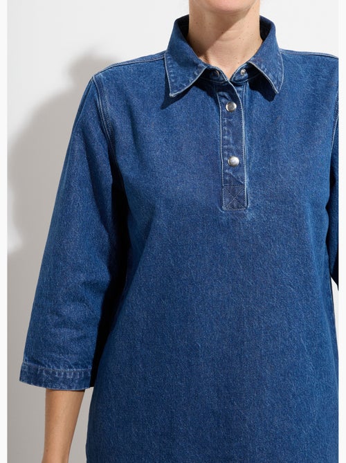 Vestido vaquero corto y recto - Afibel - Kiabi