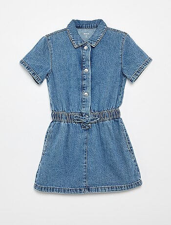 Vestido vaquero de corte camisero