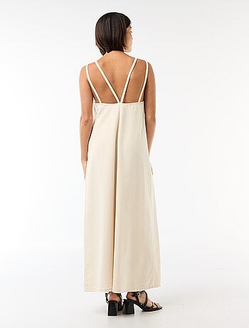 Vestido vaquero largo de tirantes