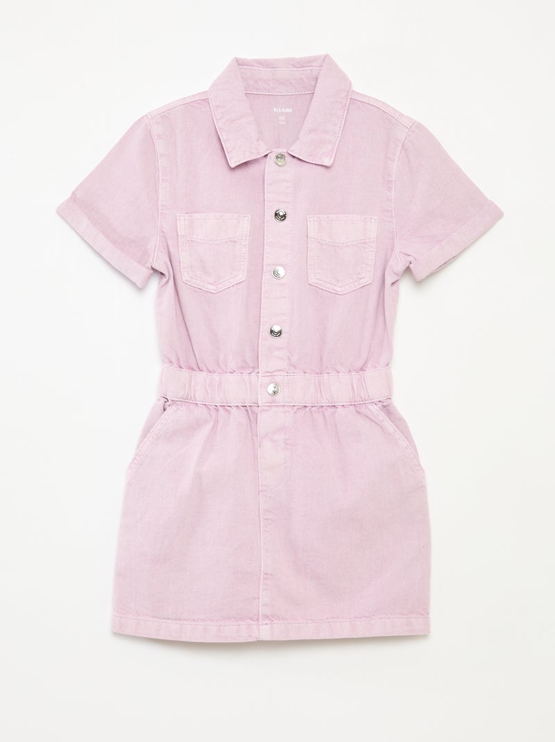 Vestido vaquero Purpura - Kiabi