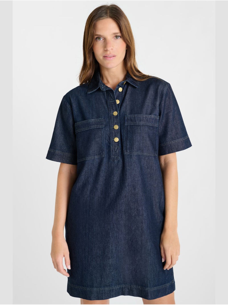 Vestido vaquero recto MERCURY Azul - Kiabi