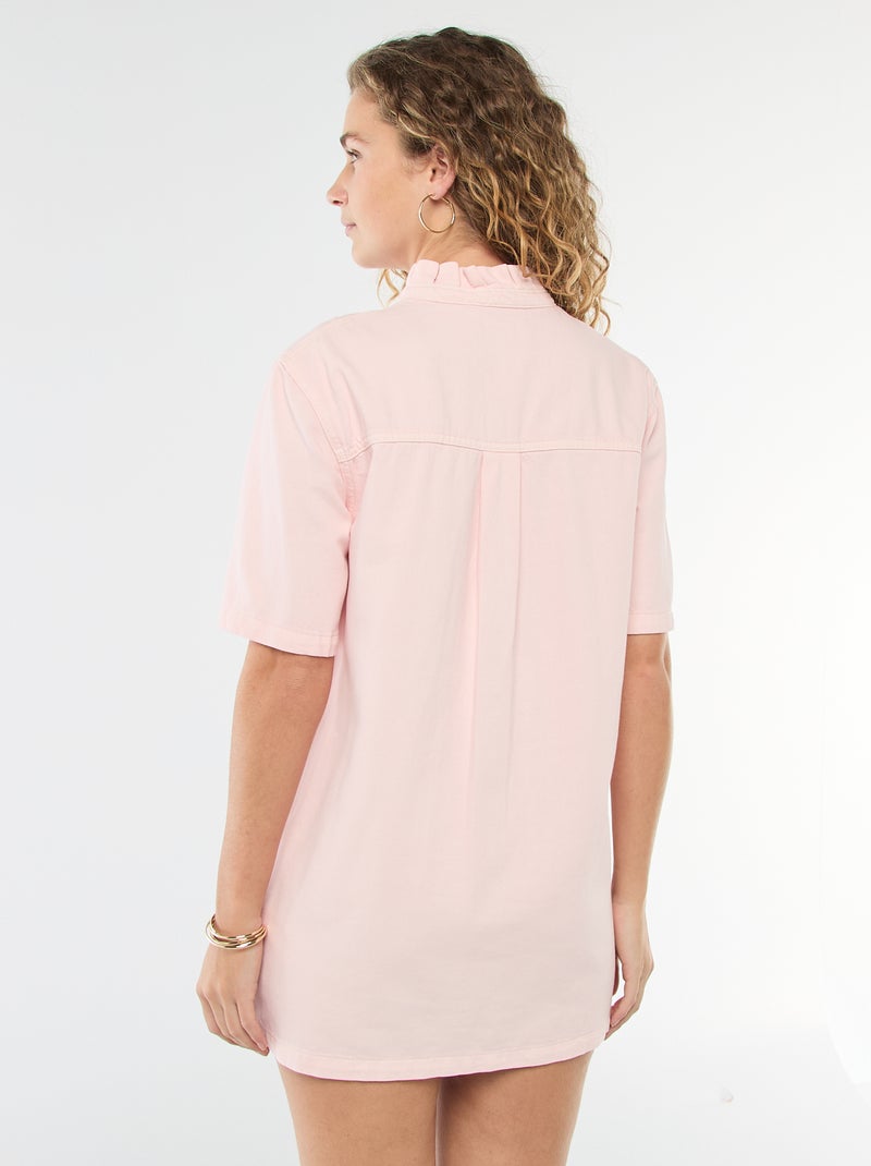 Vestido vaquero Rosa - Kiabi