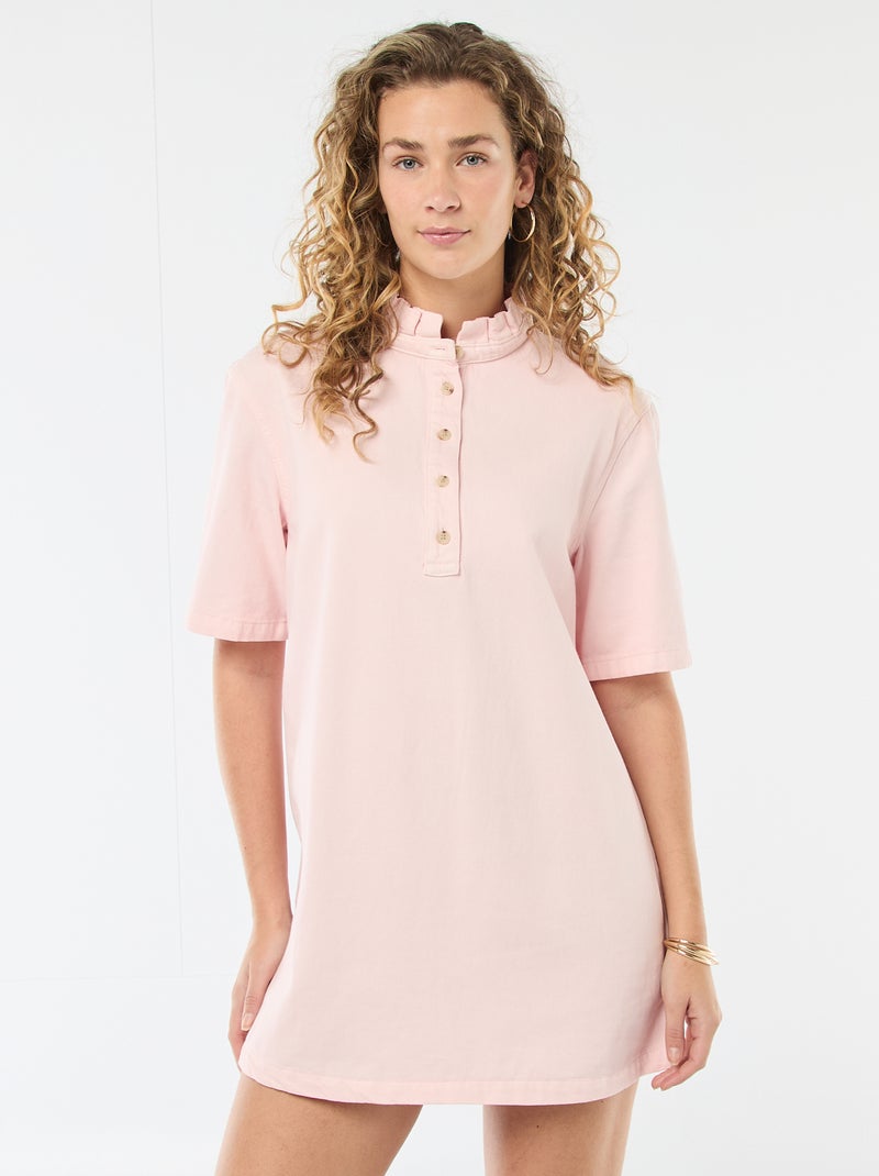 Vestido vaquero Rosa - Kiabi