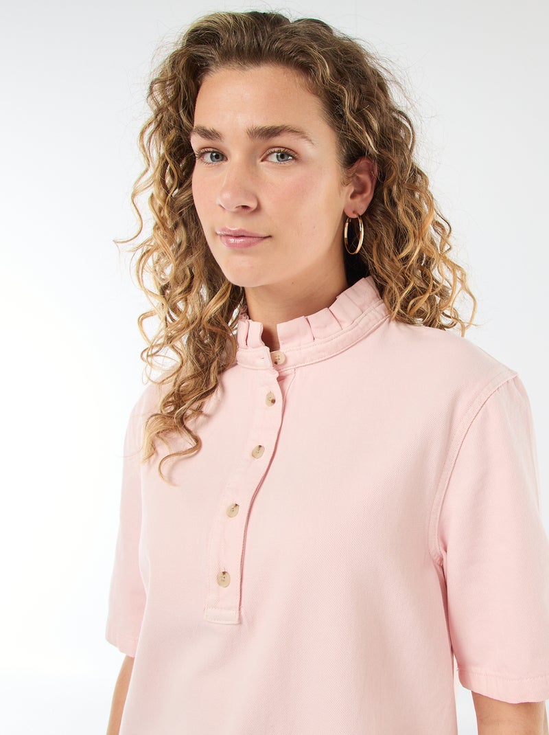 Vestido vaquero Rosa - Kiabi