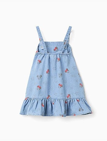 Vestido vaquero sin mangas con motivo de Minnie