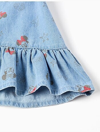 Vestido vaquero sin mangas con motivo de Minnie