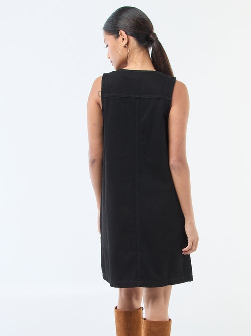 Vestido vaquero sin mangas de algodón - Kiabi