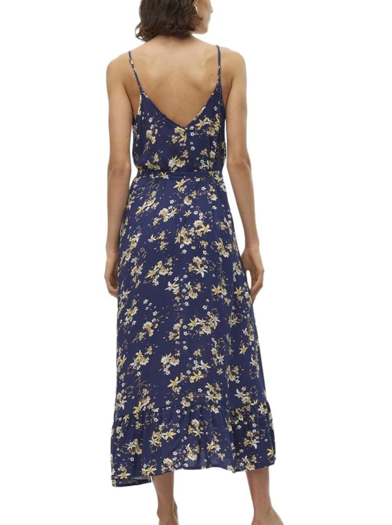 Vestido Vero Moda de mujer con estampado floral en Azul Amarillo - Kiabi