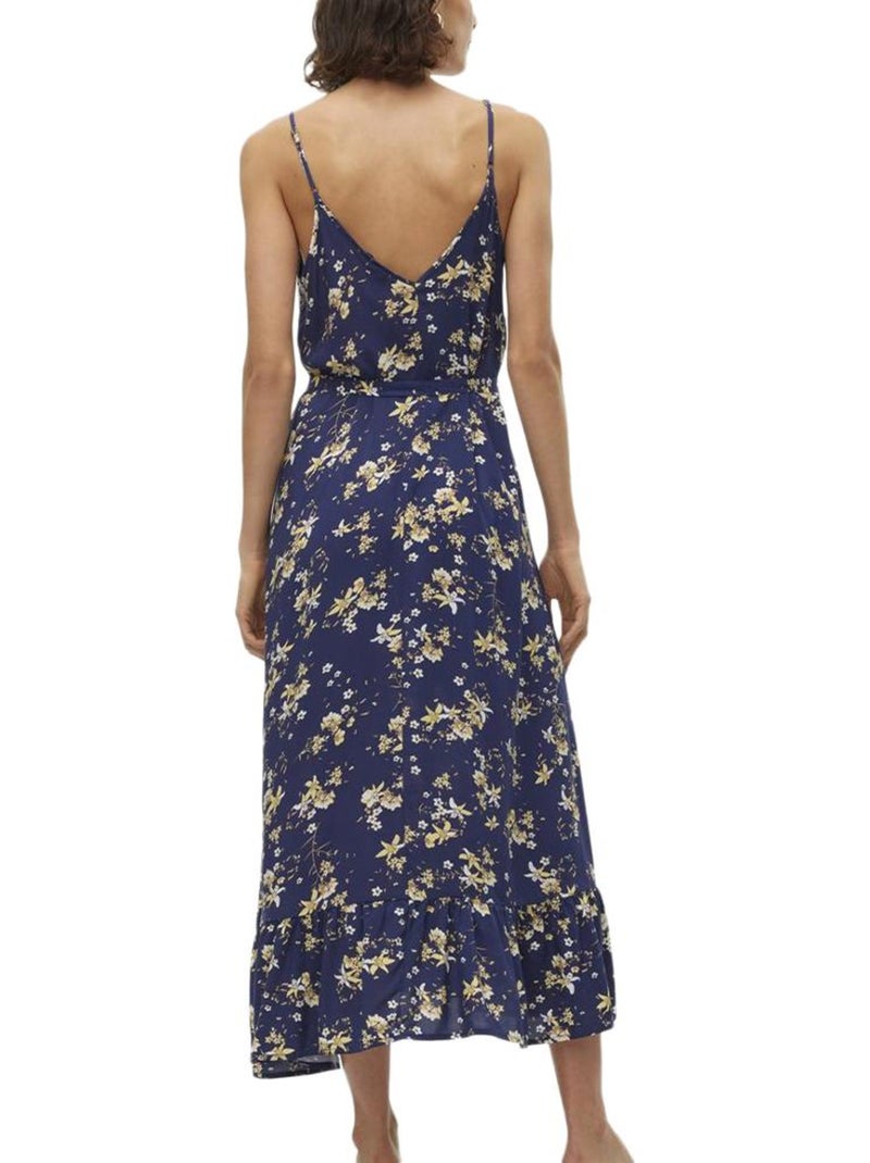Vestido Vero Moda de mujer con estampado floral en Azul Amarillo - Kiabi