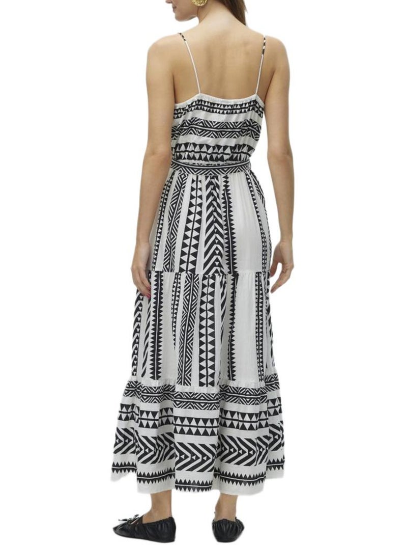 Vestido Vero Moda para Mujer Blanco Negro - Kiabi