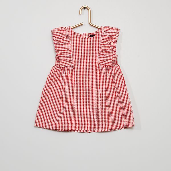 Vestido Vichy Eco Concepcion Bebe Nina Rosa Kiabi 9 00