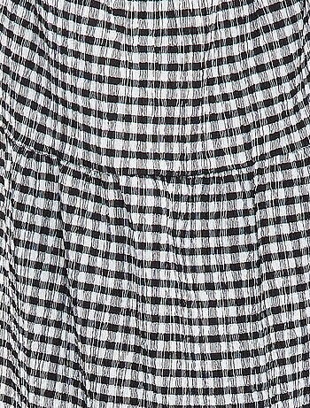 Vestido vichy evasé