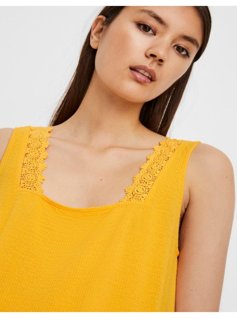 Vestidos cortos Vero Moda Amarillo - Kiabi