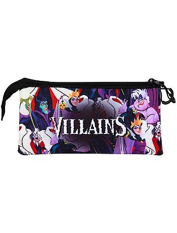 Villanas Disney Evil Estuche Portatodo Triple, Multicolor
