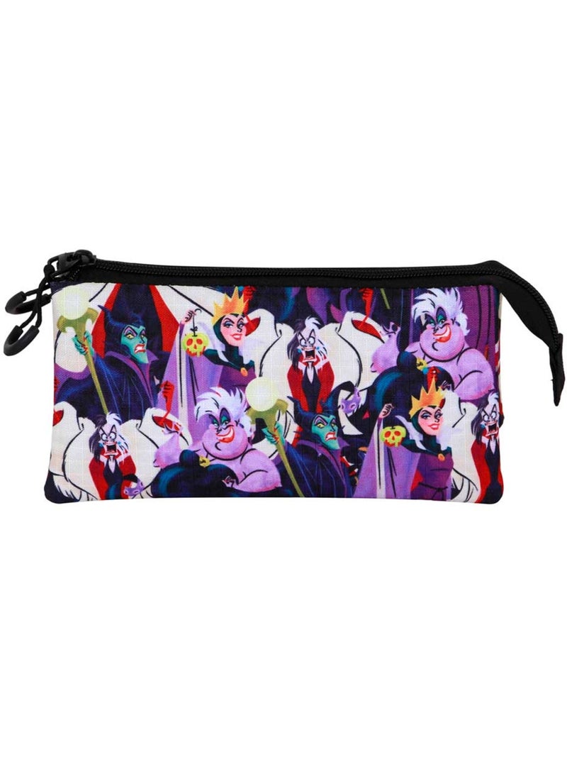 Villanas Disney Evil Estuche Portatodo Triple, Multicolor Multicolor - Kiabi