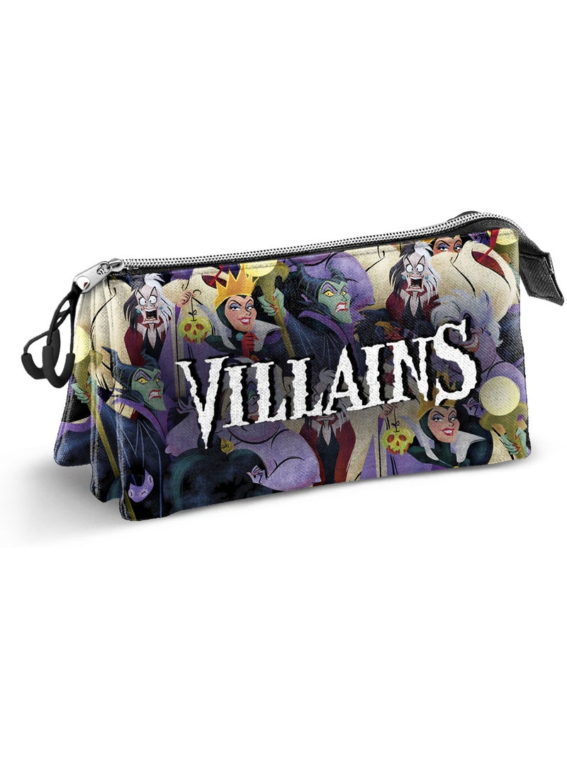 Villanas Disney Evil Estuche Portatodo Triple, Multicolor Multicolor - Kiabi