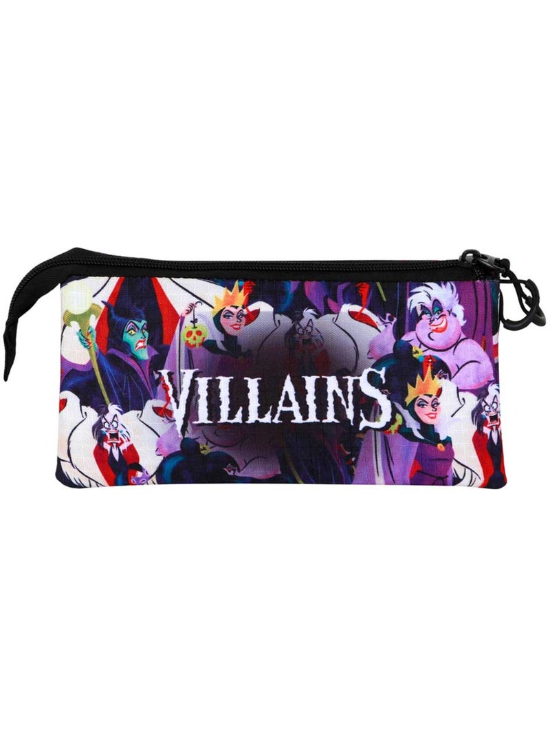Villanas Disney Evil Estuche Portatodo Triple, Multicolor Multicolor - Kiabi