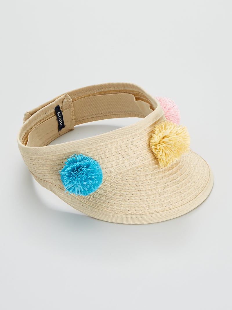 Visera de paja BEIGE - Kiabi