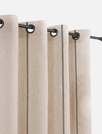 Visillo a rayas finas negras