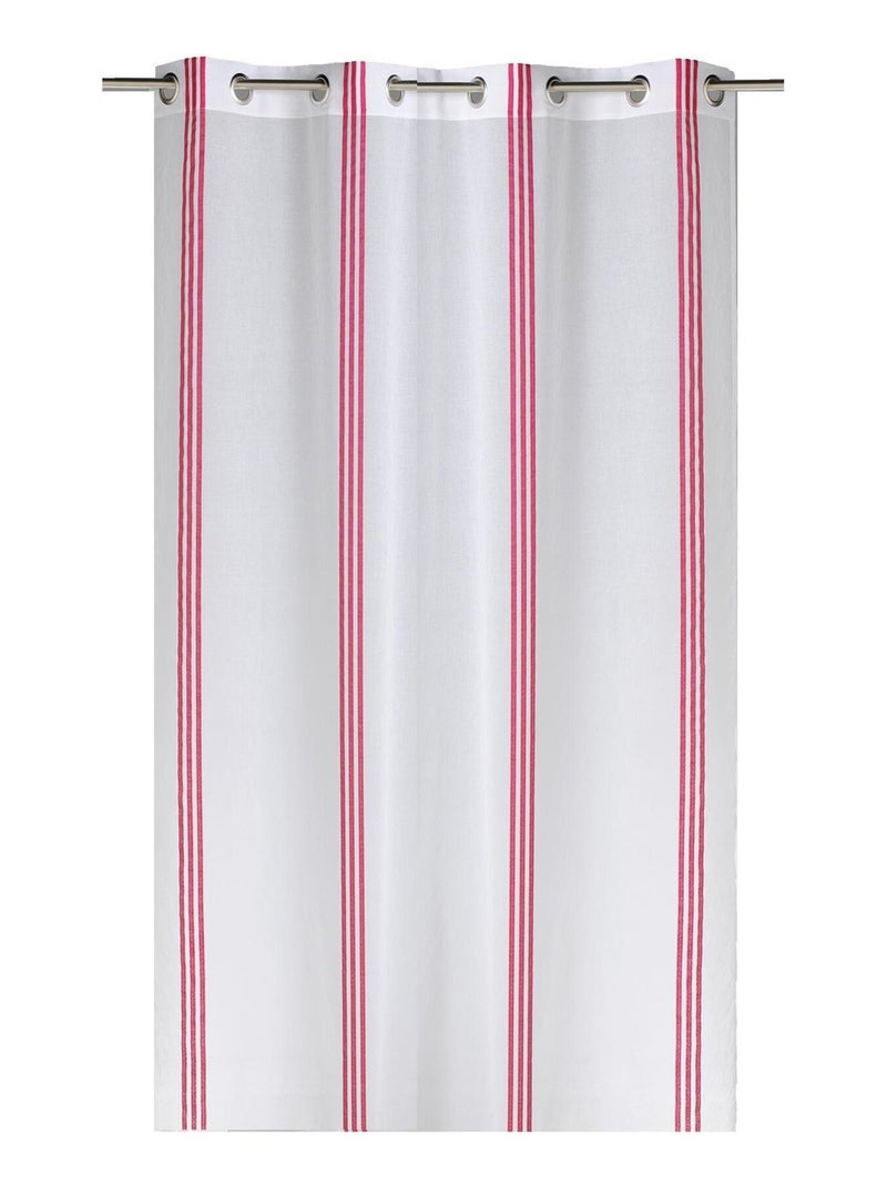 Visillo a rayas verticales Blanco - Kiabi