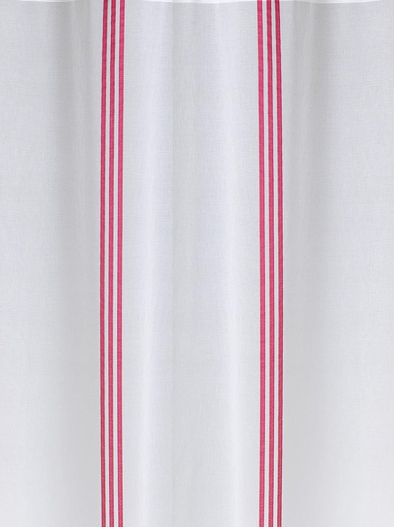 Visillo a rayas verticales Blanco - Kiabi