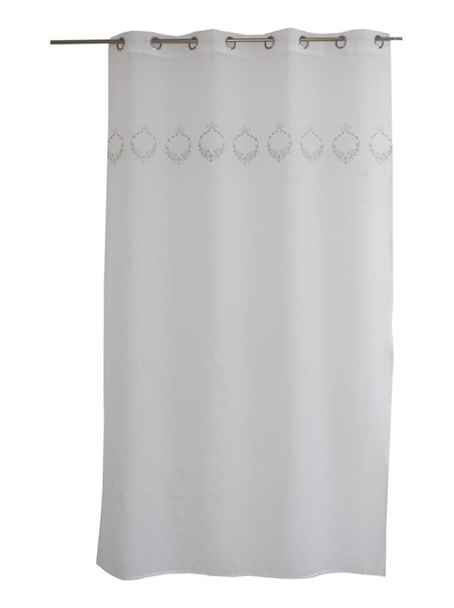 Visillo adornado con 3 bordados - Kiabi