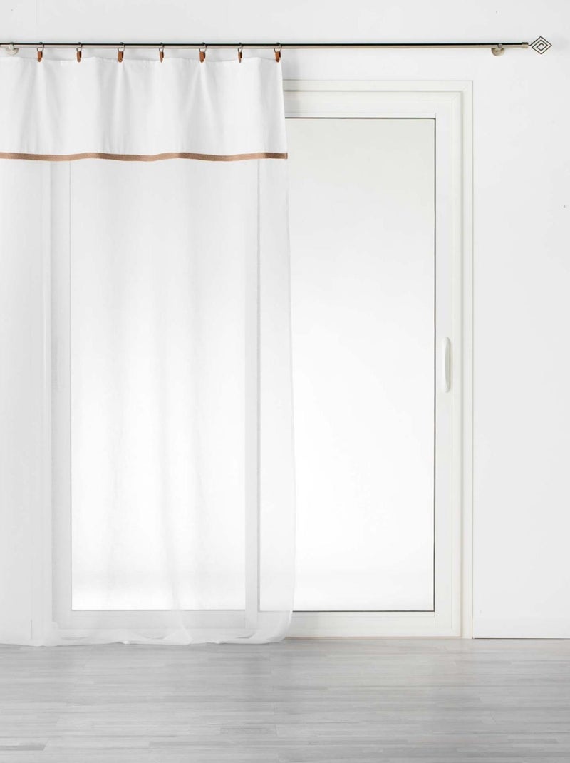 Visillo arenado espíritu loft Blanco - Kiabi