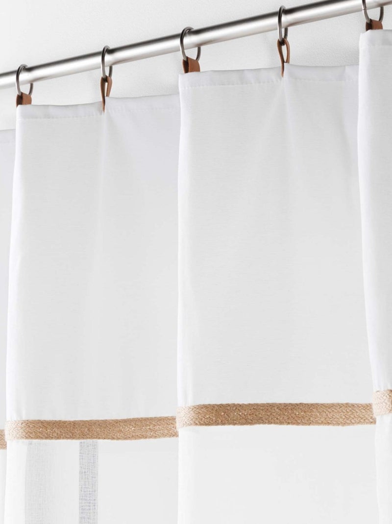Visillo arenado espíritu loft Blanco - Kiabi