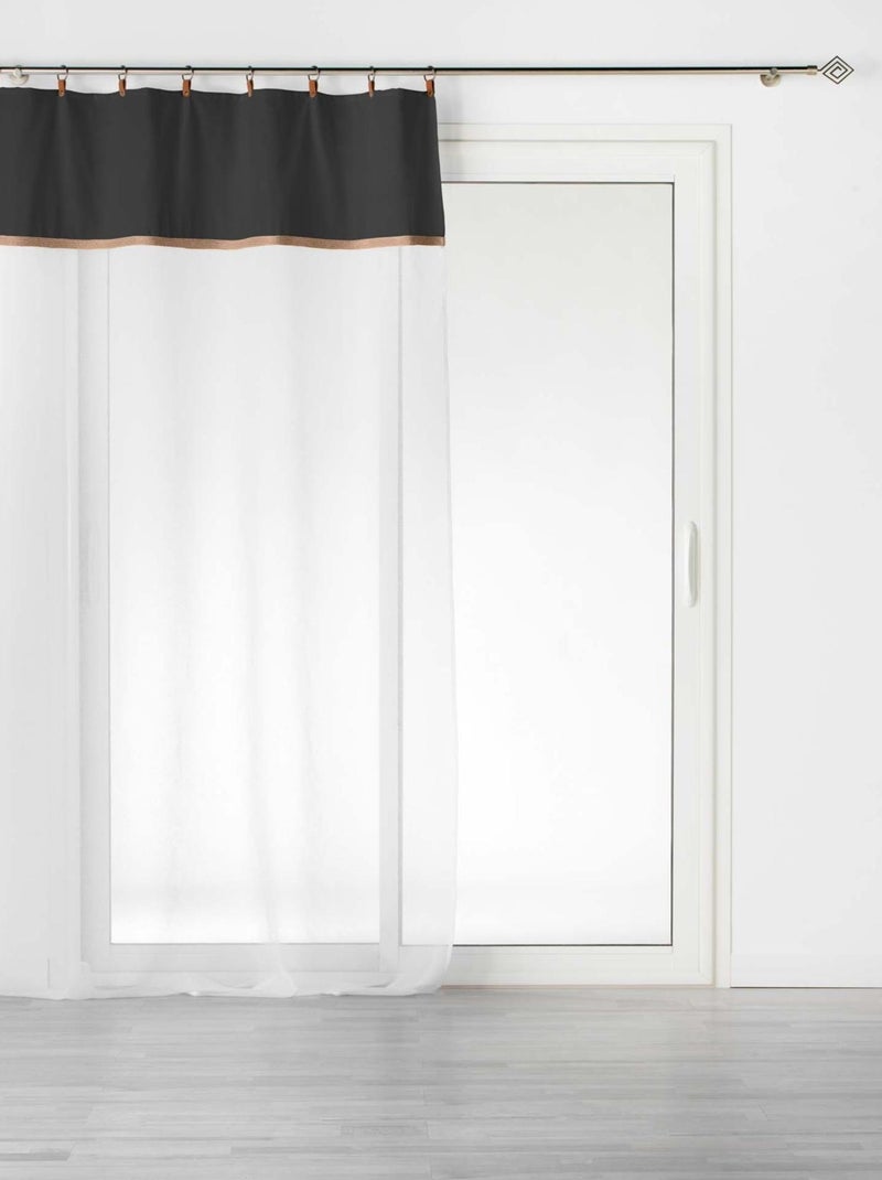 Visillo arenado espíritu loft Negro - Kiabi