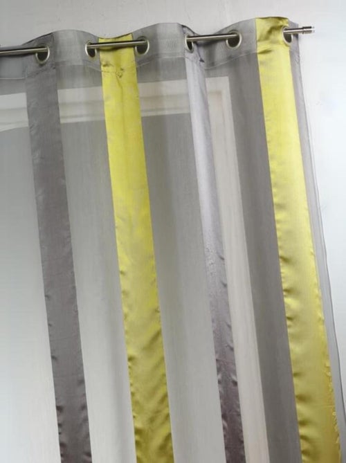 Visillo bicolor a rayas verticales - Kiabi
