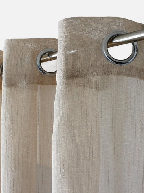 Visillo bohemio con bandas caladas - Kiabi