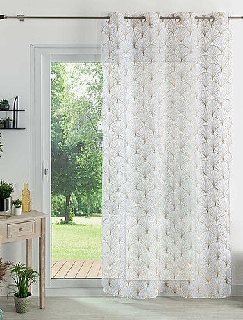 Visillo bordado con estilo art déco