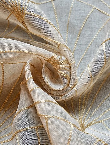 Visillo bordado con estilo art déco