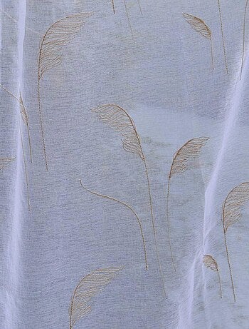 Visillo bordado de pampas