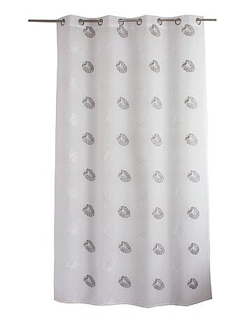 Visillo bordado en etamina