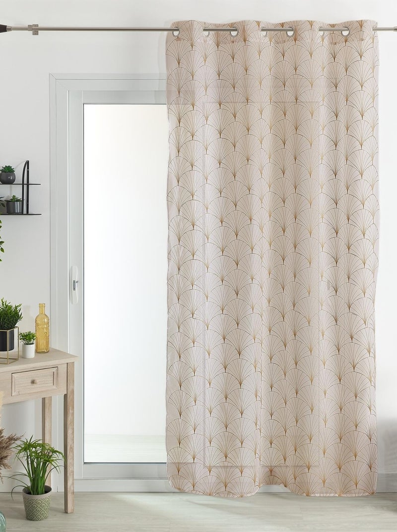 Visillo bordado Mia Beige - Kiabi