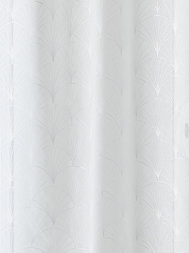 Visillo bordado Mia Blanco - Kiabi