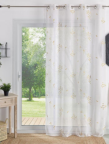 Visillo bordado "Mimosa