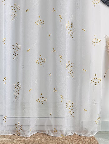 Visillo bordado "Mimosa