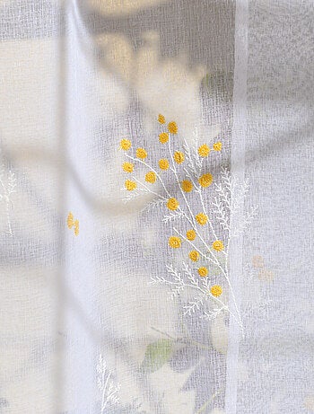 Visillo bordado "Mimosa