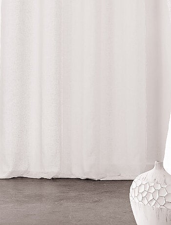 Visillo con Cinta Fruncida Semi-Transparente