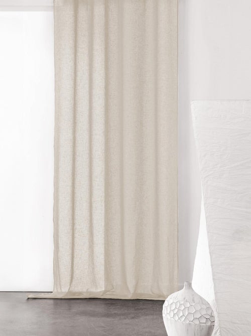 Visillo con Cinta Fruncida Semi-Transparente - Kiabi