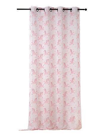 Visillo con estampado de unicornios
