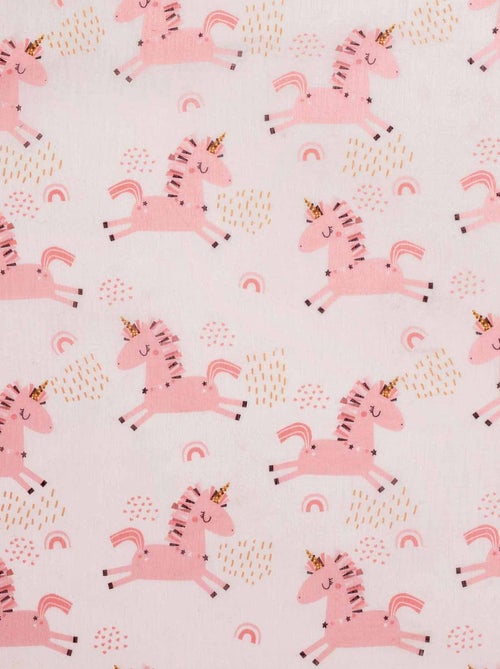 Visillo con estampado de unicornios - Kiabi