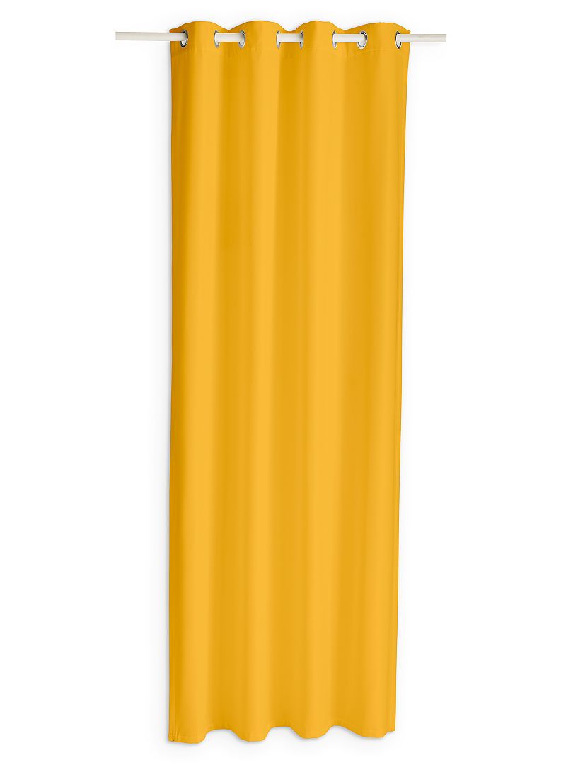 Visillo con ojales amarillo - Kiabi