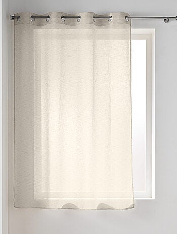 Visillo con ojales en gasa tejida