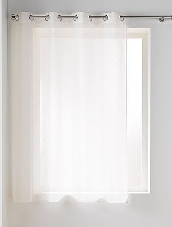 Visillo con ojales en gasa tejida