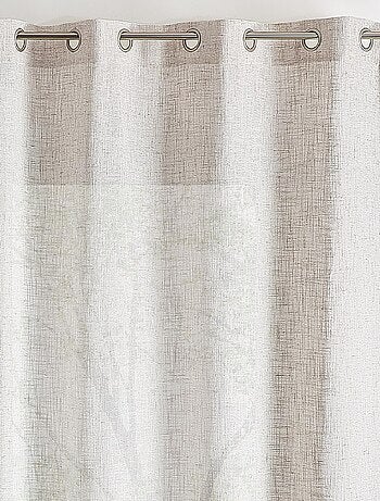 Visillo con ojales natural efecto lino